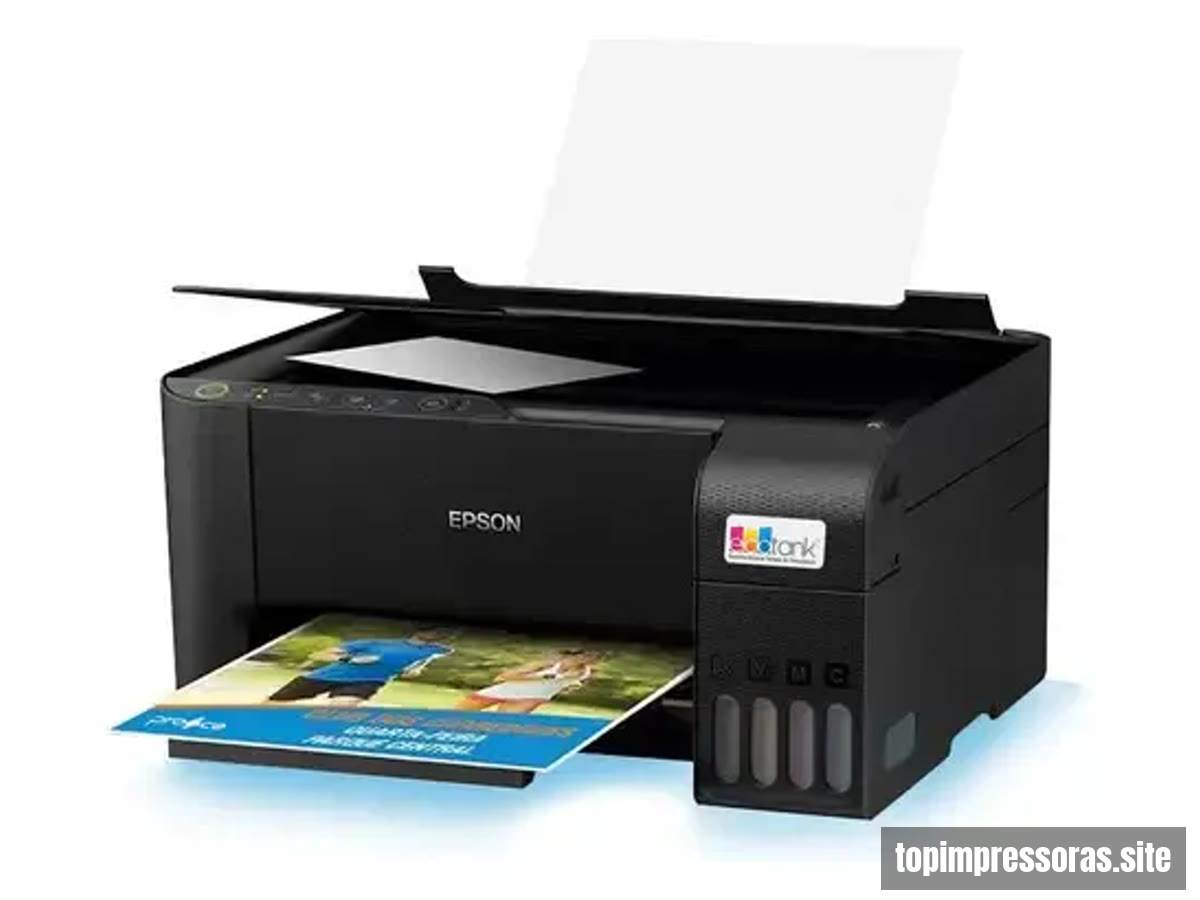Impressora 3x1 Multifuncional Epson Ecotank L3250 Wifi Biv Cor Preto 100V/240V