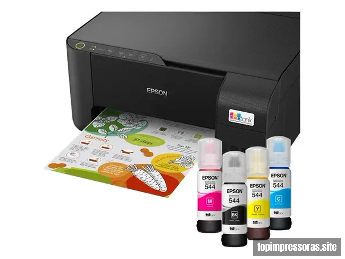 Impressora Ecotank Epson L3250 + Refil Tinta T544 (eps01) Cor Preta
